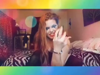 Pandemic creation. Clown makeup and fun house theme. Exotic dancing