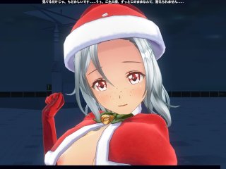 3D HENTAI The girl made the boy a New Year's gift