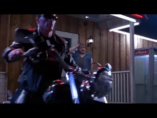Blonde with big breasts angered the terminator himself  erotic movie
