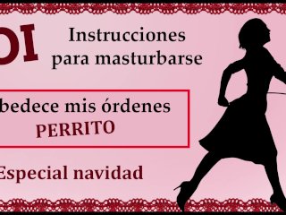 JOI - Te trato como un perrito sumiso en navidad.