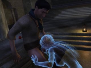 Sex with a ghost girl. Penis funny enters the transparent body  Anime porno