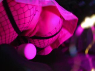♡ SCHOOL–GIRL, WET PUSSY, FISHNET, VIBRATOR AND LIL DILDO ♡