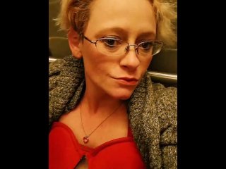Playing with my pussy in Public Restroom