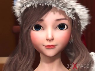 Wish for Christmas. Santa Claus fuck a college girl