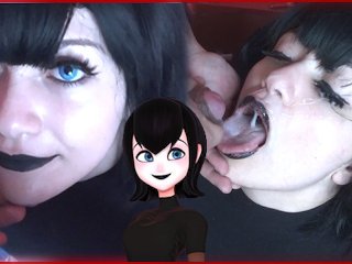 Hot goth MAVIS gets a Massive cumshot on face - SweetDarling