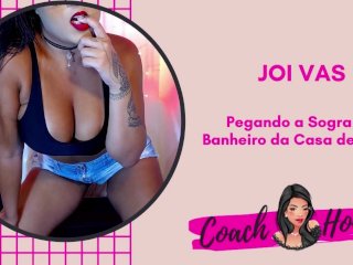 Pegando a Sogra no Banheiro da Casa de Praia  JOIVAS  Punheta Guiada  CV # 37