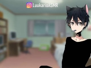 ASMR (sfw) CHICO GATO se despierta a tu lado