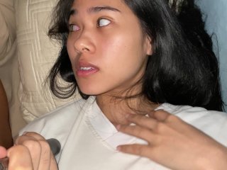 This Whore almost gets Caught sending Nudes Next To Boyfriend