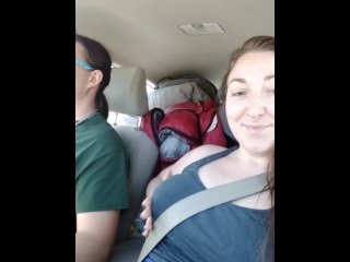 Public Finger Fuck! Screaming Orgasms in the Car! Close up on that Wet Ass Pussy!