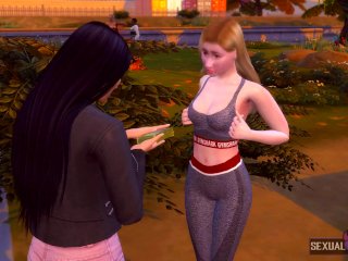 Paying Athlete to Have Lesbian Sex in Public - Sexual Hot Animations
