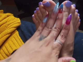 Lotioning up my feet