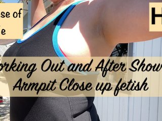 workout and after workout lotion application armpit fetish 2 - glimpseofme