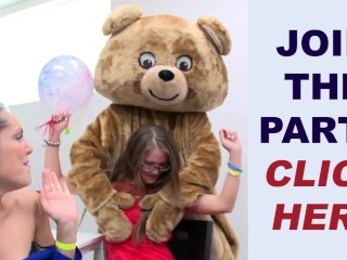 DANCING BEAR - Hung Male Strippers Skeet Skeeting All Over These Bitches Faces At CFNM Party