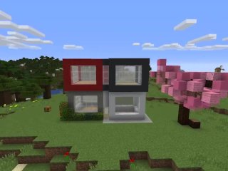 How to easily build a modern house in Minecraft (tutorial)
