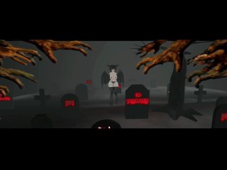 One day with a zombie dick on the graveyard