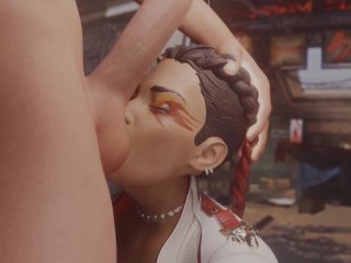 Loba Instagram Video Selfie Handjob and Ball Suck Apex Legends
