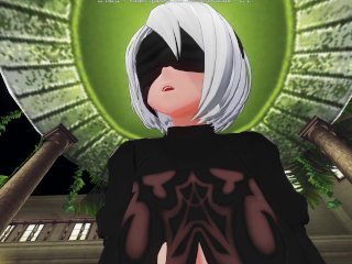 3D HENTAI POV 2B cowgirl