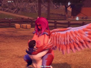 Breeders of the nephelym big orange harpy girl All sex scenes Ep. 2