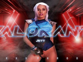 Eveline Dellai As VALORANT's JETT Takes Deep Anal Fuck VR Porn