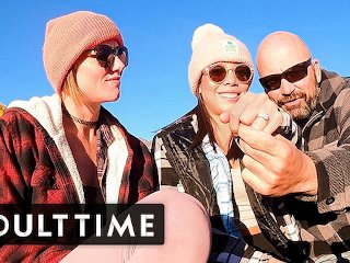 ADULT TIME - POV Sexy Polyamorous Babes Give Each Other HOT Sauna Massages