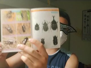 本読み上げでシコシコドピュドピュオナニー　トンボ＆カブトムシ編