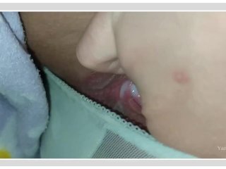 Jugando un ratito con mi coñito😳 (Braguitas transparentes)
