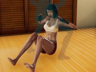Jean grabs Mikasa on the last rep