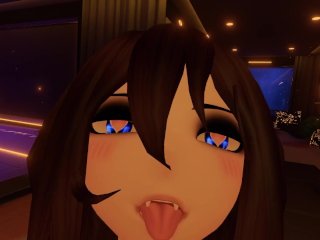Mute nympho sucks your dick and rides you wildly until she cums in VR.