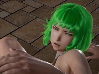 Tatsumaki has a run-in with a Dragon rank monster.
