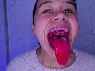 I brush my teeth deeply, spit in glass, Lila Jordan