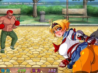 Kamikaze Kommittee Ouka RPG [Hentai sex game] Ep.1 Fighting bad bully guys with sexy karate pose