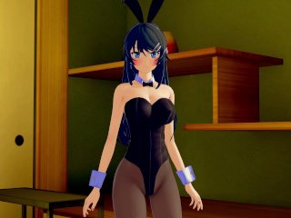 Bunny Girl Senpai: Mai Sakurajima Gets Herself Wet 3D Hentai