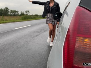 Секс В Машине В Благодарность За Ее Ремонт