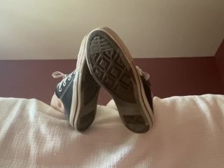 Watching step sis while you hide under the bed 2- phone sex and dirty converse