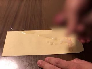 【オナニー】3日間ため込んだ精子を大量にぶちまけ射精ご観察する