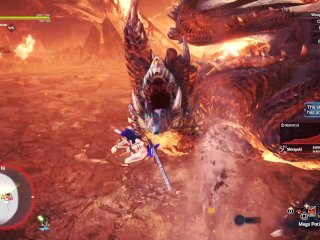 Hot Fox Girl Fucks Big Black Dragon  Monster Hunter World Iceborne
