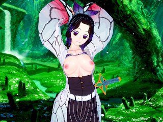 DEMON SLAYER Got pleased by horny SHINOBU KOCHO (3D HENTAI)
