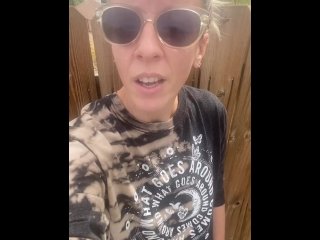 Masked Milf Play With Pussy and Tampon String In Public Restroom Before Pissing