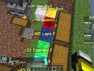 Minecraft Multiplayer Skyblock Season:2 Ep:2 Skyblock Building a tree farm! Earning Money!