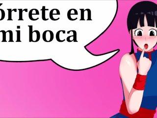 JOI hentai con Chichi (Milk). Ella quiere mucho semen (2 veces).