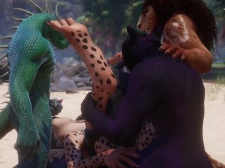 Furry gangbang  wild life