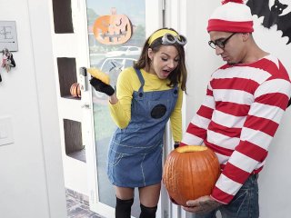 BANGBROS - Where's Bruno Dickemz? Balls Deep In Evelin Stone's Teen Pussy!