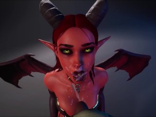 Succubus sucks him dry