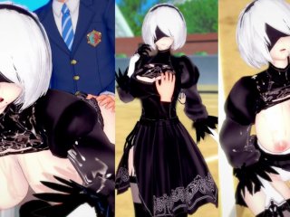 【エロゲーコイカツ！】ニーアオートマタ 2B 3DCG巨乳アニメ動画[Hentai Game Koikatsu! Nier Automata 2B(Anime 3DCG Video)]
