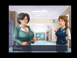 Summertime saga!! I stole the answers of exam, then roxxy and I hide in the locker