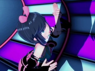 Kizuna Ai fucked on the stage by her fans 3D HENTAI