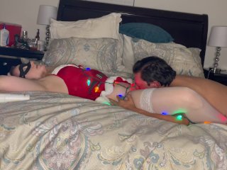 Mrs Claus gets her pussy eaten to orgasm and fucked hard. Definitely on the naughty list!