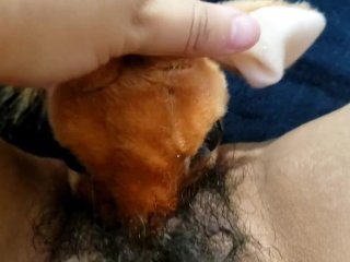 Plushie mini masturbation