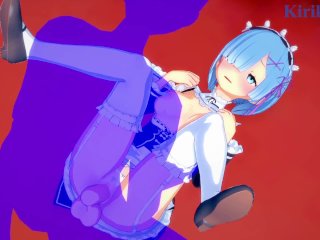 Rem and I have deep fucking in the bedroom. - Re:Zero Hentai