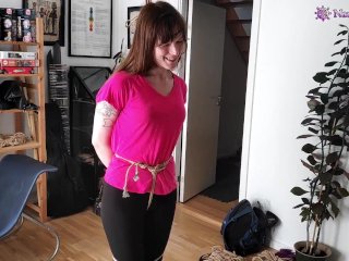 Three neck ties: Standing, Hogtied & choking, Balltied